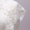 1 Yard Ivory Lace Trim 9 Inch Sequin Beaded Bridal Veil Mesh Embellishment
